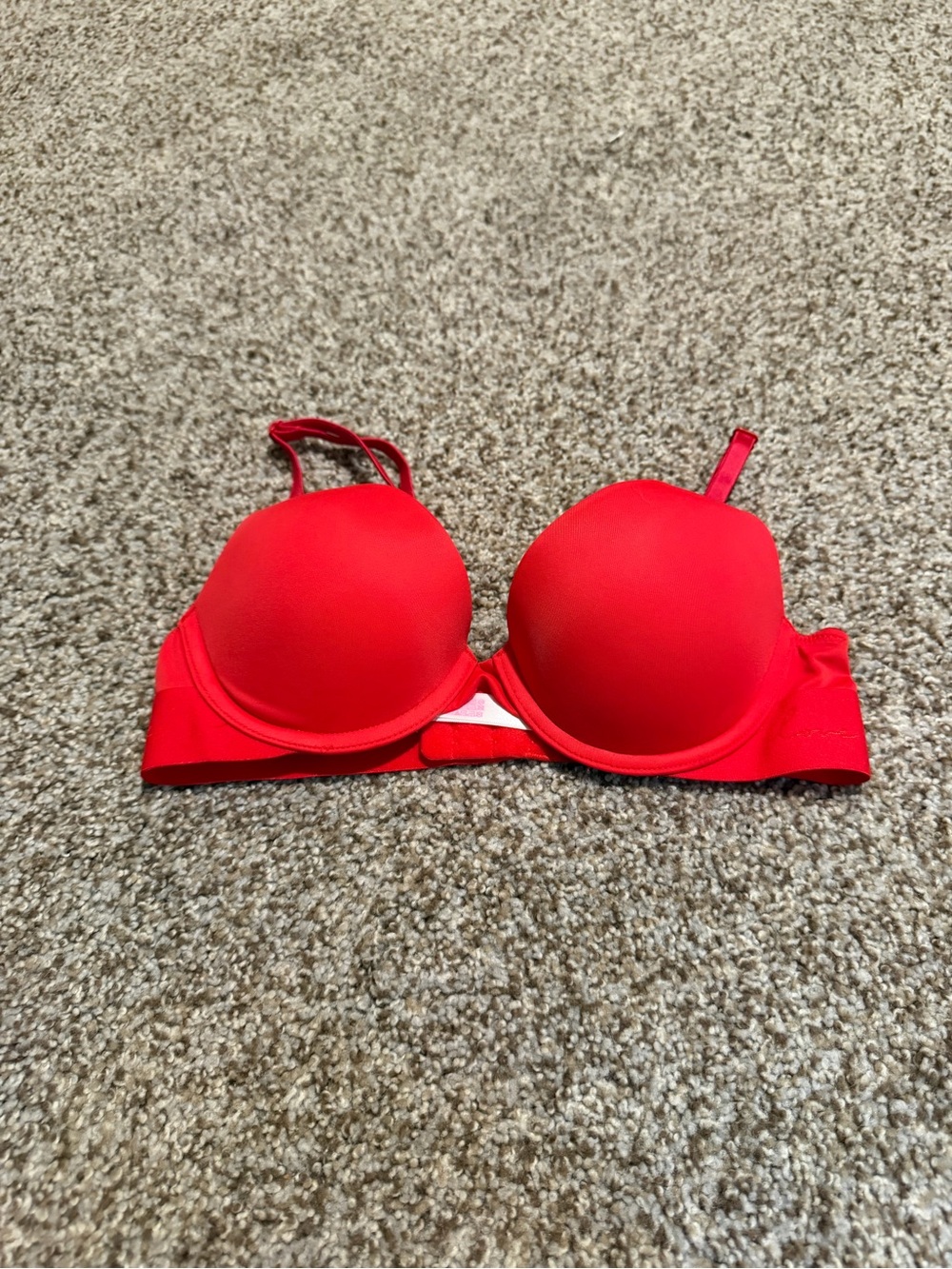 PINK Victoria's Secret Red Push-Up T-Shirt Bra